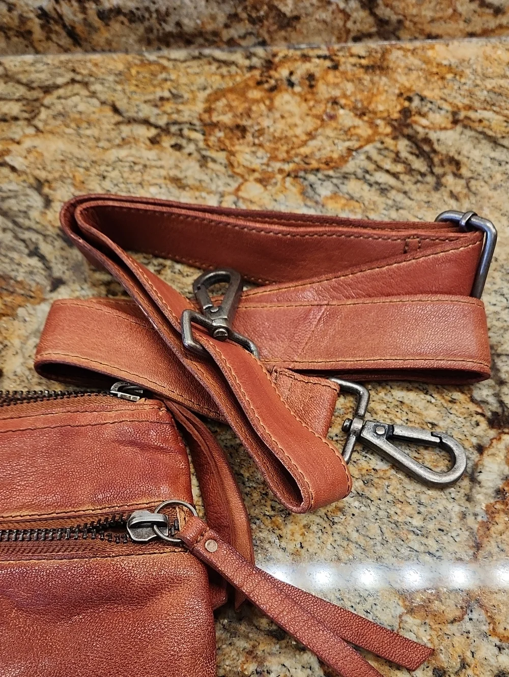 Carbon2Cobalt Sedgewick Leather Bag Copper New Without Tags